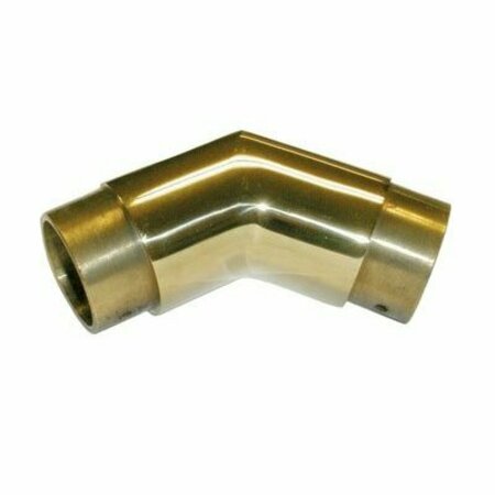 HDL HARDWARE Lavi 2 in. Polished Brass Flush Elbow 135 Degree 00-730-2